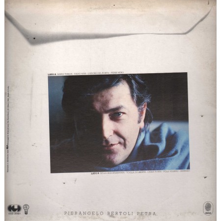 Pierangelo Bertoli Vinile 12" Petra CGD – CGD20461 Nuovo