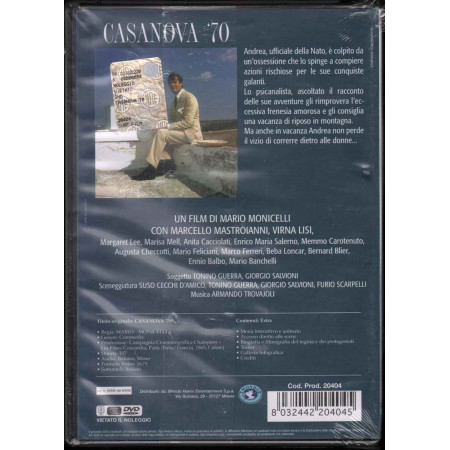 Casanova 70 DVD Marcello Mastroianni / Monicelli Mario Sigillato 8032442204045