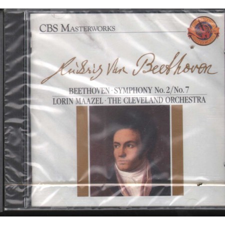 Beethoven CD Symphony No. 2, No. 7 CBS – MK45534 Sigillato