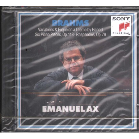Emanuel Ax CD Brahms: Handel Variations Sony – SK48046 Sigillato