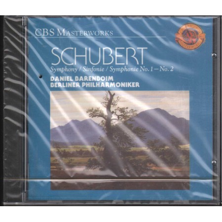 Schubert, Barenboim CD Symphony No. 1 - No. 2 CBS  – MK45662 Sigillato