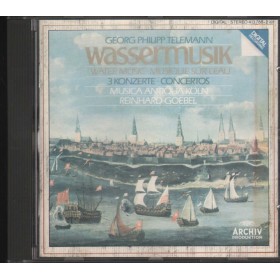 Telemann, Koln, Goebel CD Water Music Wassermusik Archiv – 4137882 Sigillato