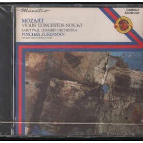 Mozart, Zukerman CD Violin Concertos Nos. 3, 5 CBS – MYK42612 Sigillato