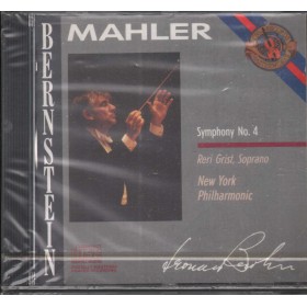 Mahler, Bernstein CD Symphony No. 4 CBS – MK42197 Sigillato