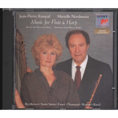 Rampal, Nordmann CD Music For Flute E Harp Sony Classical – SK44552 Sigillato