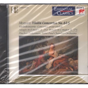 Mozart - Zukerman CD Concerti Per Violino Nostro 4, 5 Sony – SBK46540 Sigillato