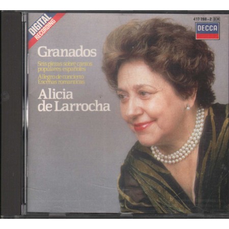 Granados, De Larrocha CD Seis Piezas Sobre Cantos Populares Espanoles Decca – 4102882 Nuovo