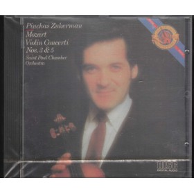 Mozart, Zukerman CD Violin Concerti Nos. 3, 5 CBS – CD37290 Sigillato