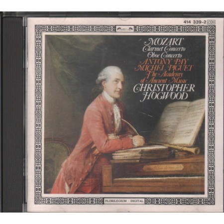 Mozart, Piguet, Hogwood CD Clarinet Concerto / Oboe Concerto – 4143392 Nuovo