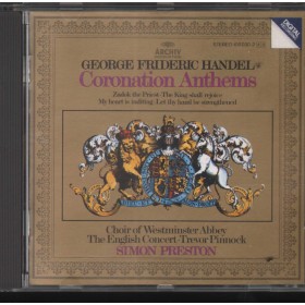 Handel, Pinnock, Preston CD Coronation Anthems Archiv – 4100302 Nuovo