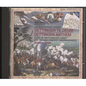 Handel, Pinnock, Preston CD Dettingen Te Deum, Dettingen Anthem Archiv  – 4106472 Nuovo