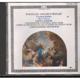 Mozart, Kirkby, Hogwood CD Exsultate Jubilate, Motets, Motetten L'Oiseau-Lyre – 4118322 Nuovo