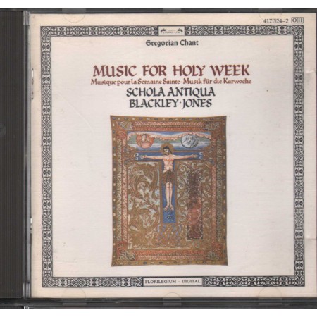 Schola Antiqua -Jones CD Gregorian Chant: Music For Holy Week 4173242 Nuovo