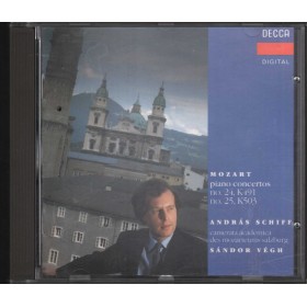 Mozart, Schiff, Végh CD Piano Concertos No. 24, K491, No. 25, K503 Nuovo