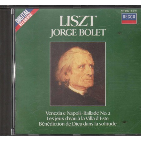 Liszt, Bolet CD Piano Works Vol.6: Venezia E Napoli, Ballade No.2 Decca – 4118032 Nuovo