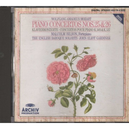 Mozart,  Bilson, Gardiner CD Piano Concertos Nos. 25, 26 Archiv – 4231192 Nuovo
