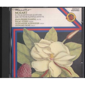 Mozart, Rampal, Stern, Schneider, Rose CD Complete Flute Quartets MYK42601 Nuovo