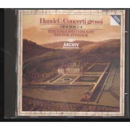 Handel, Pinnock CD Concerti Grossi - Op. 6 Nos. 1-4 Archiv – 4108972 Nuovo