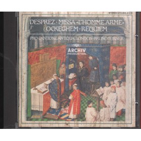 Desprez, Ockeghem, Turner CD Missa L'Homme Arme, Requiem Archiv – 4152932 Nuovo