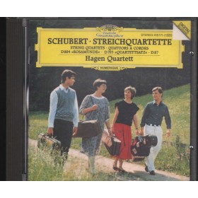 Schubert ‎– Quartett CD Streichquartette Rosamunde, Quartettsatz Deutsche ‎– 4191712 Nuovo