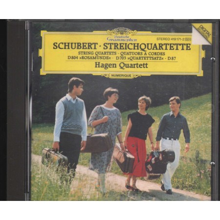 Schubert ‎– Quartett CD Streichquartette Rosamunde, Quartettsatz Deutsche ‎– 4191712 Nuovo