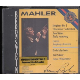 Mahler, Bernstein CD Symphony No. 2, Kindertotenlieder M2K42195 Sigillato