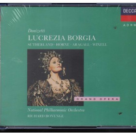Donizetti - Sutherland, Horne, Aragall, Wixell CD Lucrezia Borgia Sigillato