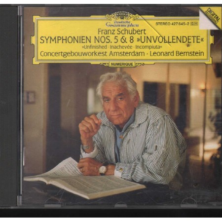 Schubert, Bernstein CD Symphonien Nos. 5, 8 Unvollendete Deutsche – 4276452 Nuovo