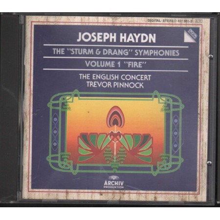 Haydn,The English Concert, Pinnock CD The Sturm E Drang Symphonies Vol. 1 Fire Archiv – 4276612 Nuovo