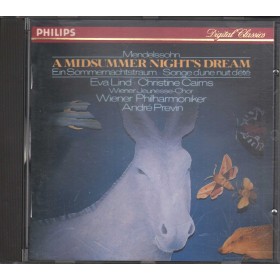 Mendelssohn, Lind, Cairns, Previn CD A Midsummer Night's Dream – 4201612 Nuovo