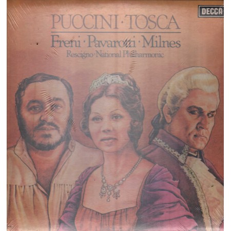 Puccini - Freni, Pavarotti, Milnes, Rescigno Lp Vinile Tosca Decca – D134DI2 Sigillato
