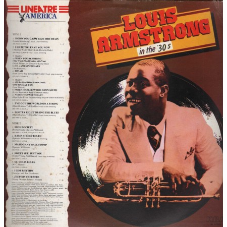 Louis Armstrong Lp Vinile In The 30's RCA – NL47355 Nuovo