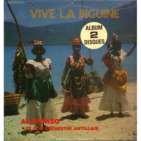 Alphonso Et Son Orchestre Antillais Lp Vive La Biguine / Disques Festival Nuovo
