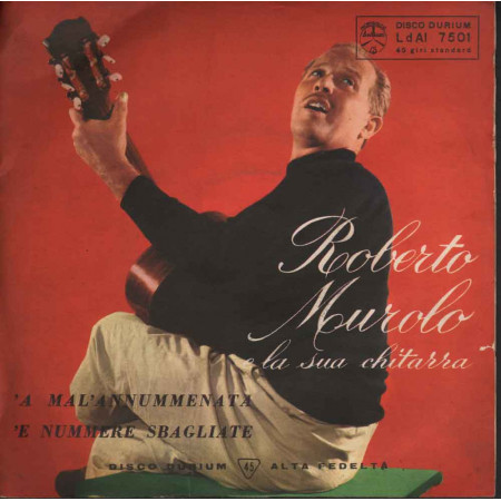 Roberto Murolo  45giri 7" 'A Mal'Annumenata 'E Nummere Sbagliate  Nuovo LIB9059