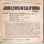 John Lewis Vinile EP 7" In California  Nuovo