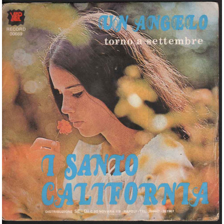 I Santo California  45giri 7"  Un Angelo  Nuovo Yep Record -“ YEP 00669