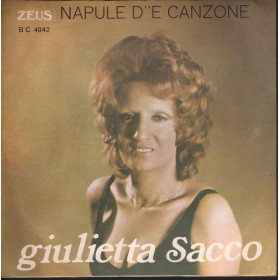 Giulietta Sacco Vinile 45 giri 7" Napule DE Canzone / Mario E Lucia Nuovo BC4042 Giulietta Sacco  45giri 7" Napule D''E Canzone / Mario E Lucia Nuovo BC4042