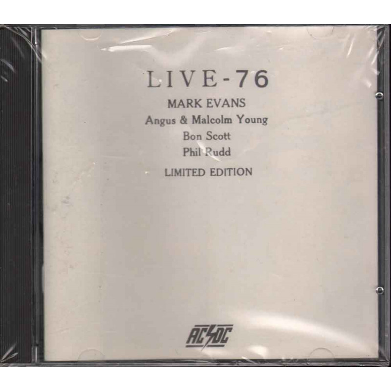 AC/DC CD Live 76 Limited Edition Bootleg Nuovo Sigillato Raro 14555122 AC/DC CD Live 76 Limited Edition Bootleg Nuovo Sigillato Raro 14555122