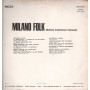 AAVV Lp Vinile Milano Folk Ballate Tradizionali Milanesi / Variety Rifi Nuovo