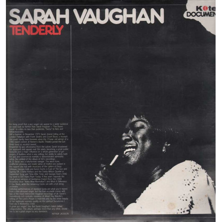 Sarah Vaughan Lp 33giri Tenderly Nuovo  005043