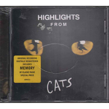 A L Webber CD Highlights From Cats OST Soundtrack Sigillato 0042283941526
