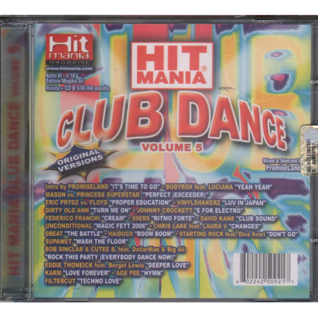 AA.VV. CD Hit Mania Club Dance Volume 5 Sigillato 0802242509217