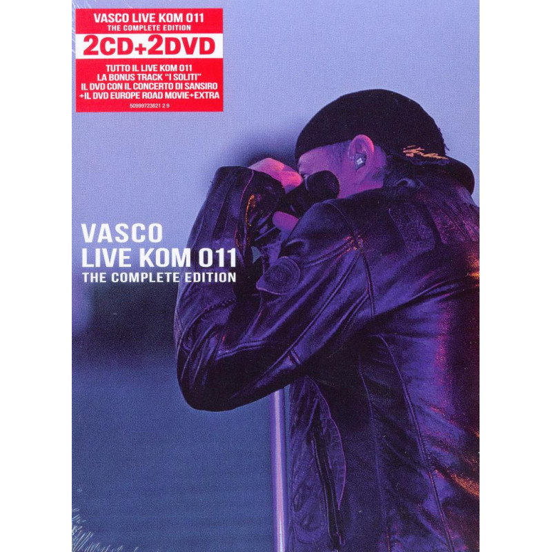 Vasco Rossi 2 CD 2 DVD Live Kom 011 Complete Edition Sigillato 5099972362129 Vasco Rossi 2 CD 2 DVD Live Kom 011 Complete Edition Sigillato 5099972362129