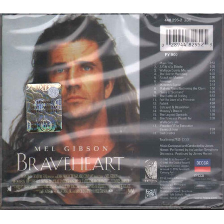 James Horner CD Braveheart OST Sigillato 0028944829525