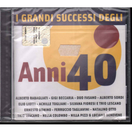 AA.VV. CD I Grandi Successi Degli Anni 40 Sigillato 5050467959323