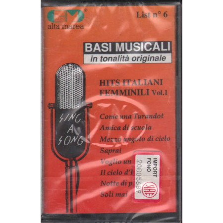 AA .VV Hits Italiani Femminili MC7 Basi Musicali Vol. 1 Nuova 0042217065540