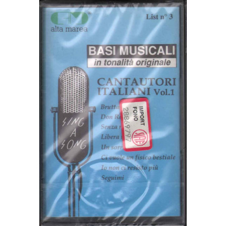 AA.VV MC7 Basi Musicali Cantautori Italiani Vol. 1 Nuova Sigillata 0042217065243