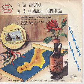 Salvatore Ida' Matilde Venneri Vinile 45 giri 7" La Zingara / 'A Cummari Dispettusa Nuovo Salvatore Ida' Matilde Venneri Vinile 45 giri 7" La Zingara / 'A Cummari Dispettusa Nuovo