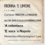 Menecone e Maglione Vinile 45 giri 7" Fronna 'E Limone parte I & II Nuovo