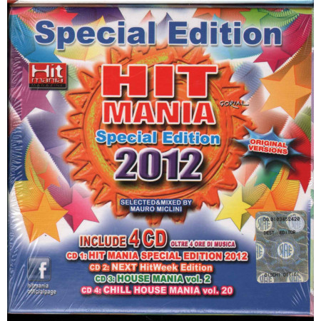 AA.VV. ‎Box 4 CD Hit Mania Special Edition 2012 Sigillato 8022425237108